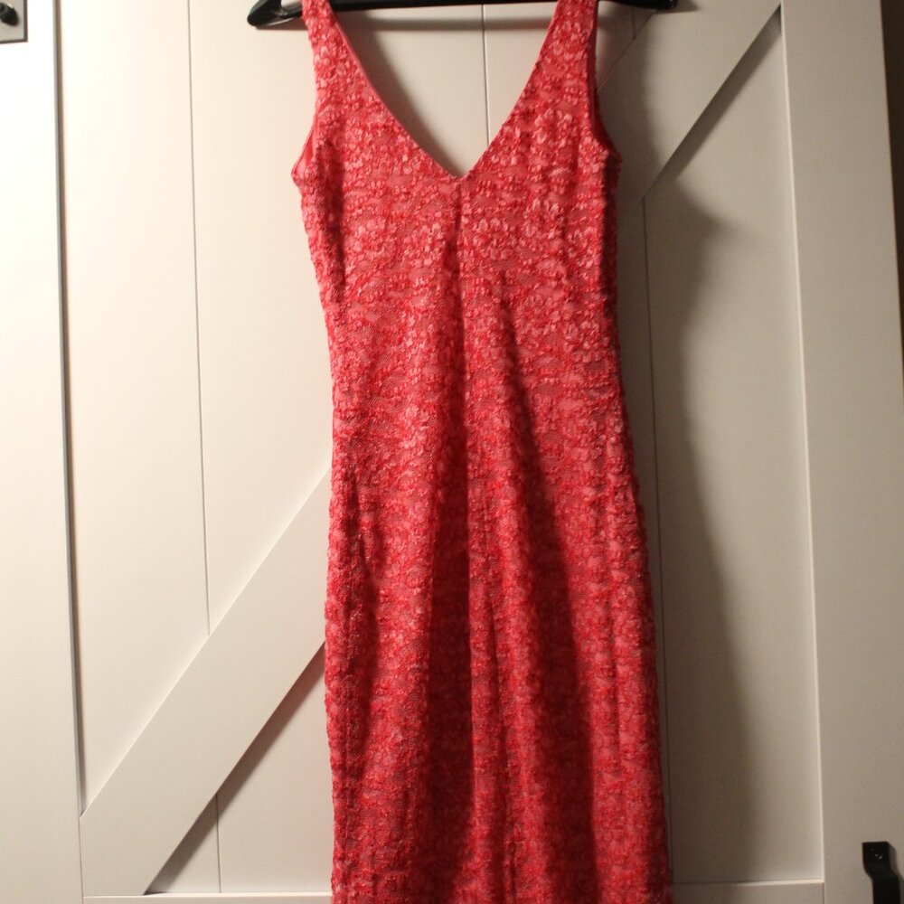 Fredricks of hollywood vneck lace sheath M